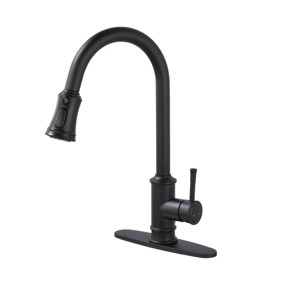 Stainless Steel Single Handle High Arc Kitchen Faucet,Kitchen Sink Faucets with Pull Down Sprayer