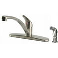 thumbnail image 1 of Stainless Steel Single Handle Kitchen Faucet With Sprayer, 1 of 1