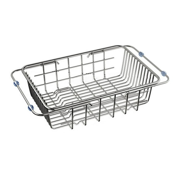 Stainless Steel Sink Basket under $5! kkbbma Stainless Steel Sink Drainer Basket, Expandable Dish Drying Rack, Kitchen Utensil Organizer with Drainage, Cutlery Storage Tray for Countertop