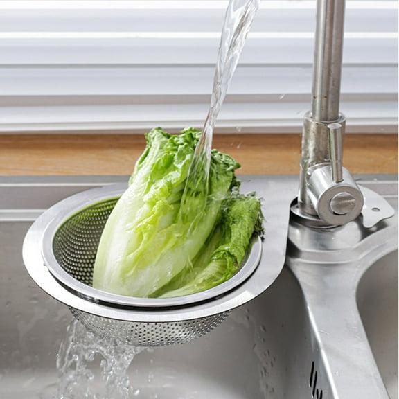 Stainless Steel Sink Caddy with Hooks for Sponge and Dish Drainage