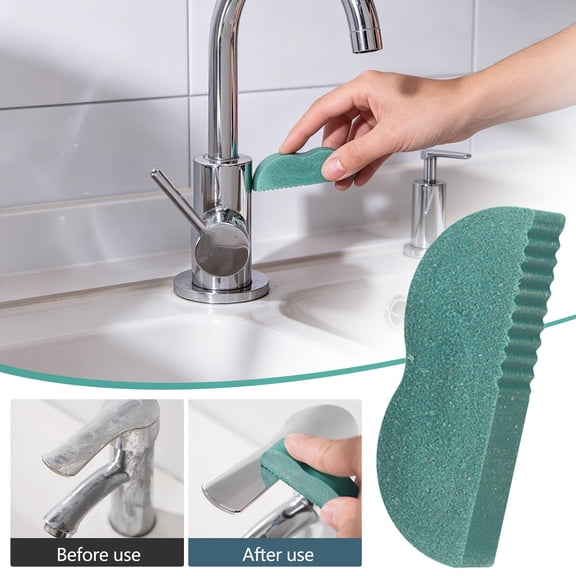 Stainless Steel Sink-Cleaner - Rubber Scale Eraser, Stainless Metal Cleaner, Brass Copper, Durable Kitchen Tool, Multi- Cleaning | Usage Cookware Pots Appliances Sink-Counter Wall Kettle