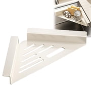 Stainless Steel Sink Corner Organizer, Triangular Dish Drying Rack, Space Saving Drain Shelf for Sponges, Cups, Utensils, Kitchen Counter 1Pc