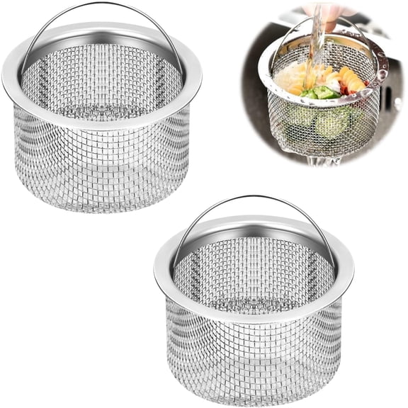 Stainless Steel Sink Drain Filter with Handle | (Pack of 1)