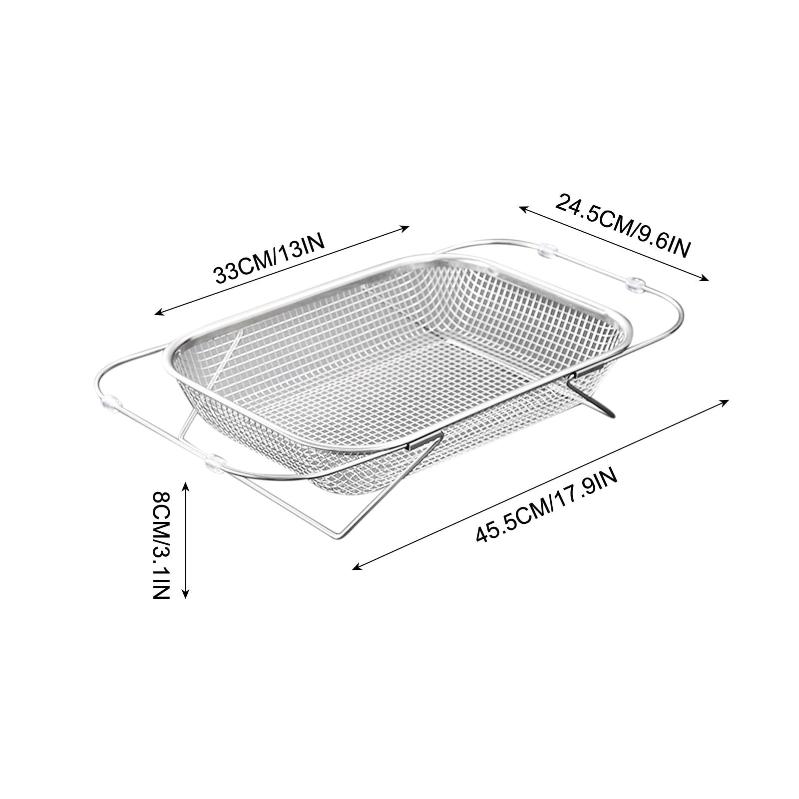 Stainless Steel Sink Drain Rack Expandable, Large Basket for Dishes and ...