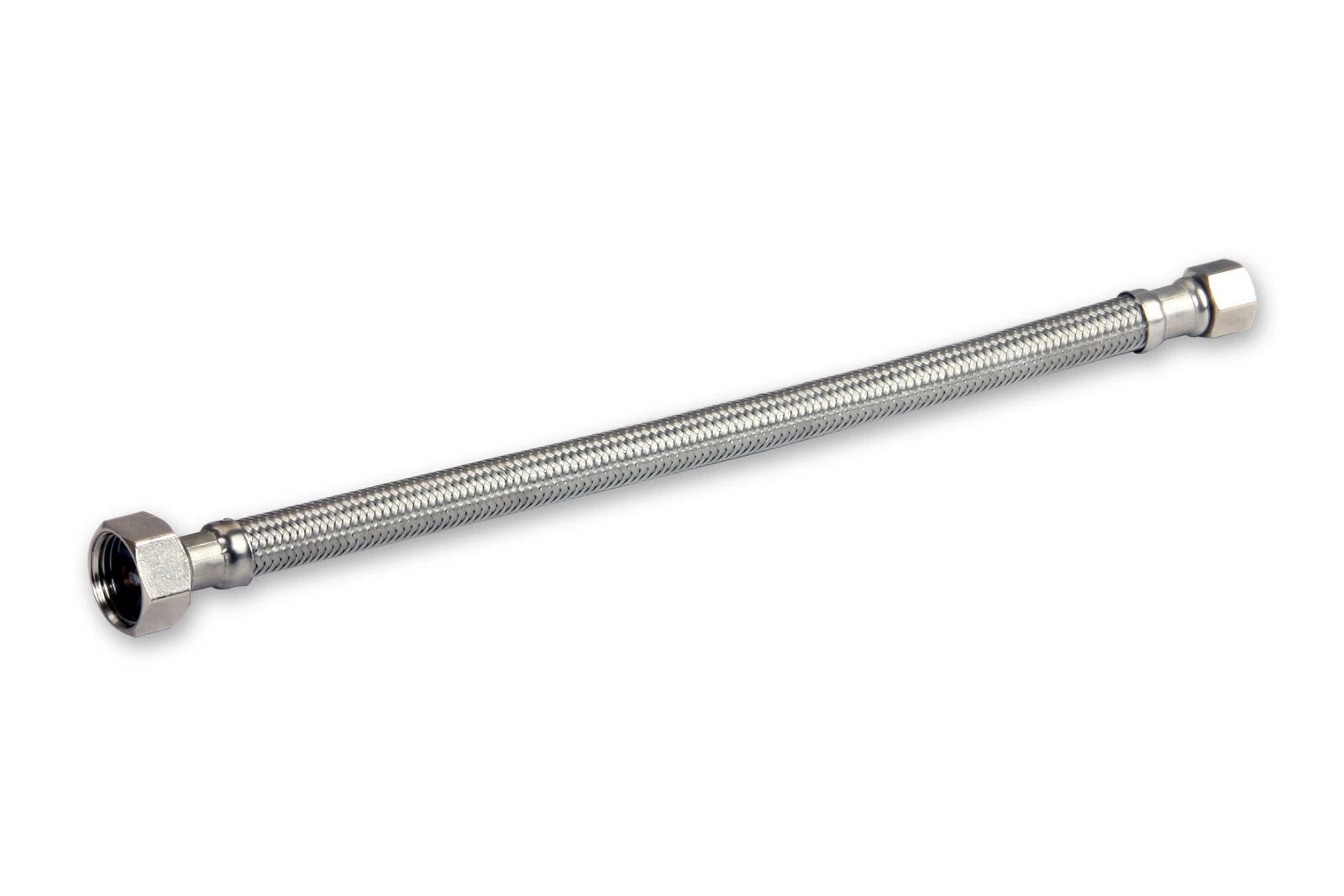 Stainless Steel Sink Flexible Faucet Supply Line Chromeplated Brass Nut Leadfree