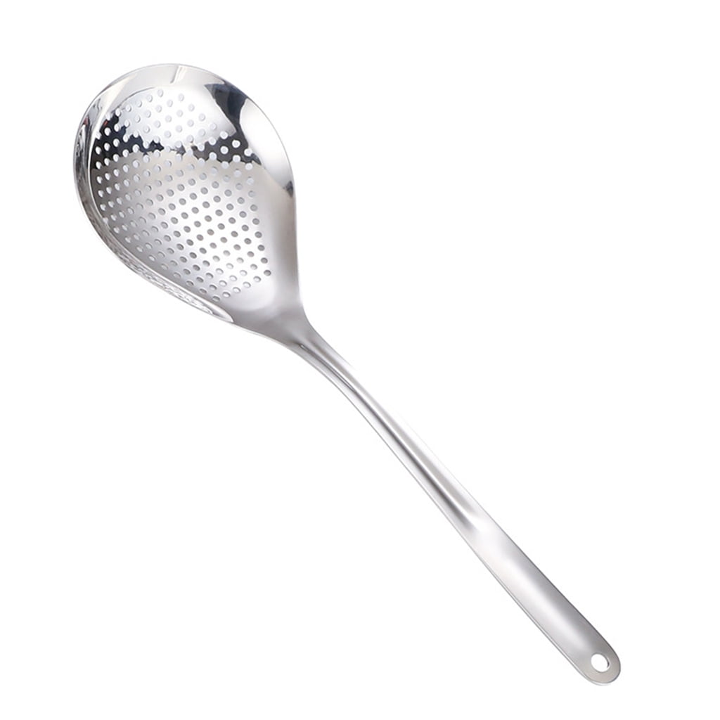 Stainless Steel Skimmer Strainer Slotted Spoon Colander Mesh Deep Fryer
