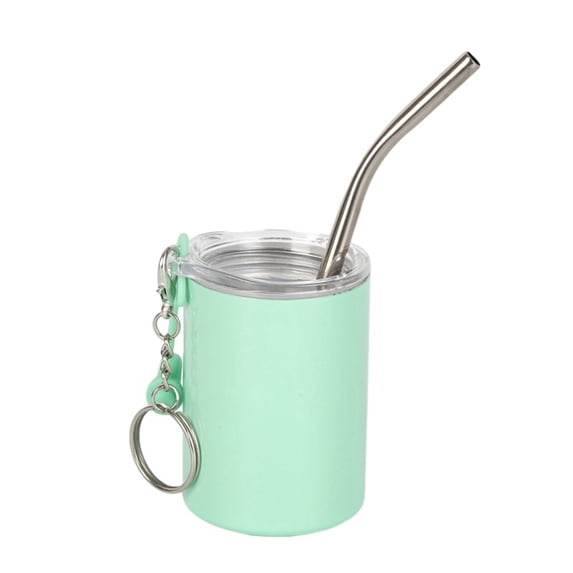 Stainless Steel Skinny Tumblers with Lid Straw Portable 3 oz Mini Shot Cups