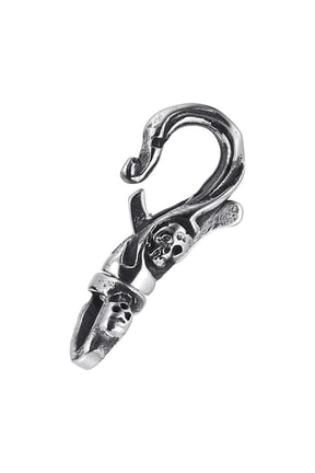 Stainless Steel Skull Keychain for Men Gothic Keyring Unisex Accessory Perfect Gift for Birthday Halloween Party