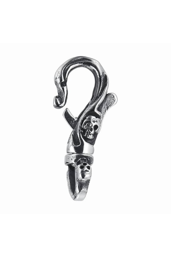 Stainless Steel Skull Keychain for Men Gothic Style Keyring Unisex Accessory Perfect Gift for Birthday Halloween Party