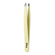 Stainless Steel Coloured Tweezers Slant Tip - Yellow