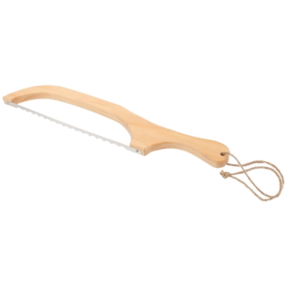 Wood Cake Cutter Pizza Bread Cutting Guide Slicing Knife Kitchen Gadget Set Tool