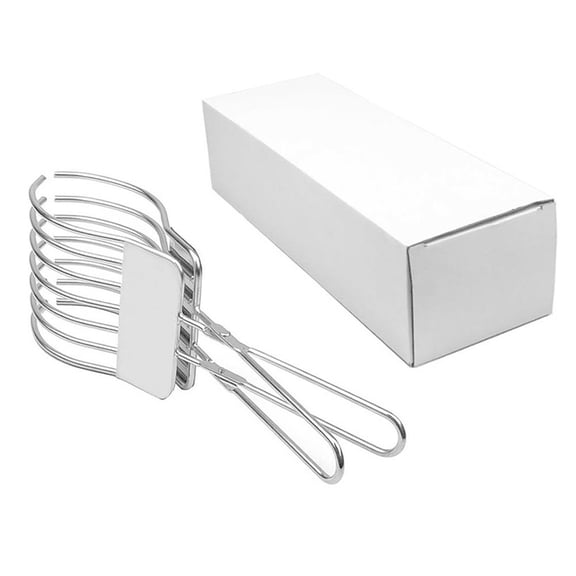 Stainless Steel Slicing Tong for Serving Bread, Fish, Pizza and Meat, 10. 83 Inches, Easy to Clean