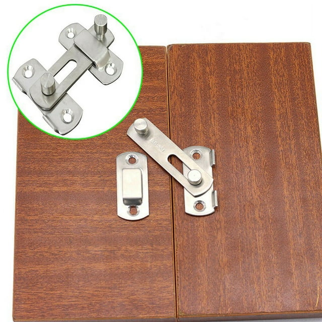 Stainless Steel Sliding Door Gate Bolt Latch Pet Cage Safety Lock Small