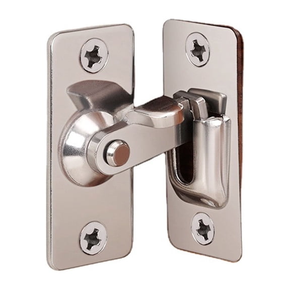 Stainless Steel Sliding Door Latch Lock, Privacy Screen Fastener, Barn Door Security Clasp, Left-Right Universal Latch, Door Locks For Bathroom And Pocket Door Privacy Locking,Multicolor