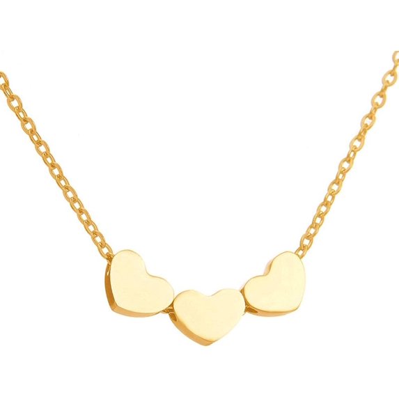 Stainless Steel Sliding Float Heart Shaped Charm Necklace