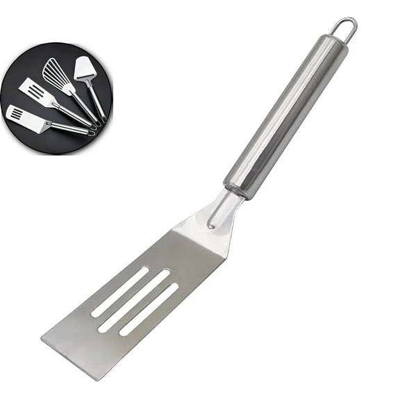 Stainless Steel Slotted Mini Spatula 9.8-in Metal Spatula for Baking Cooking Cookies