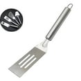 thumbnail image 1 of Stainless Steel Slotted Mini Spatula 9.8-in Metal Spatula for Baking Cooking Cookies, 1 of 3