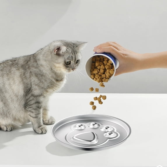 Stainless Steel Slow Feeder Dog Bowl Large Capacity Non Slip Pet Food and Water Bowl