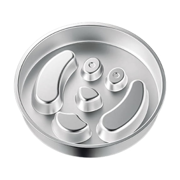 Stainless Steel Slow Feeder Dog Bowls Deep Maze Bowl for Medium and Large Dogs Heavy Duty Food Grade Metal Dish with Non- Base to Slow Down Eating
