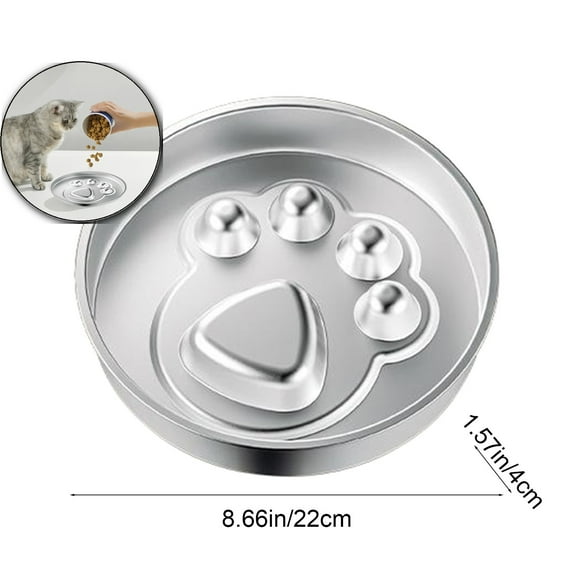 Stainless Steel Slow Feeder Dog Bowls - Dog Food Bowl, Easy to Clean, Large Capacity, Non-Slip Base Suitable for All Breeds of Dogs