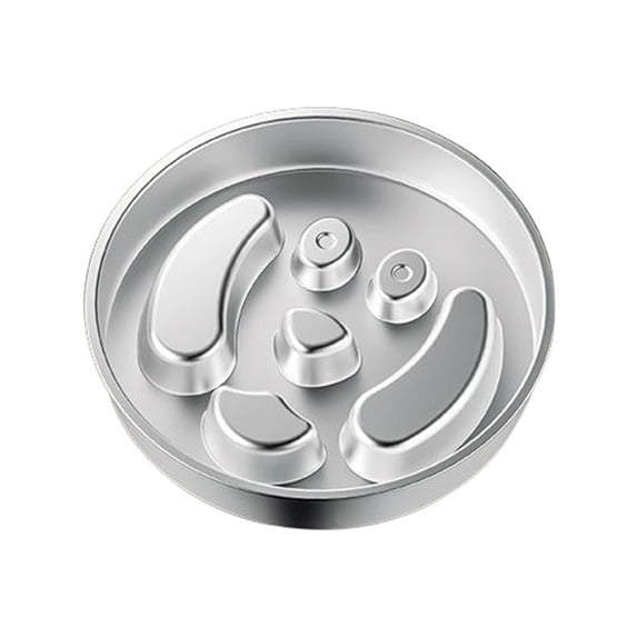 Stainless Steel Slow Feeder Dog Bowls – Non-Slip Metal Dog Bowl for Large & Medium Breeds, Puppy Puzzle Feeder – 2 Cup Capacity for Small to Big Pets – Durable Slow Feed Dog & Cat Food Dish