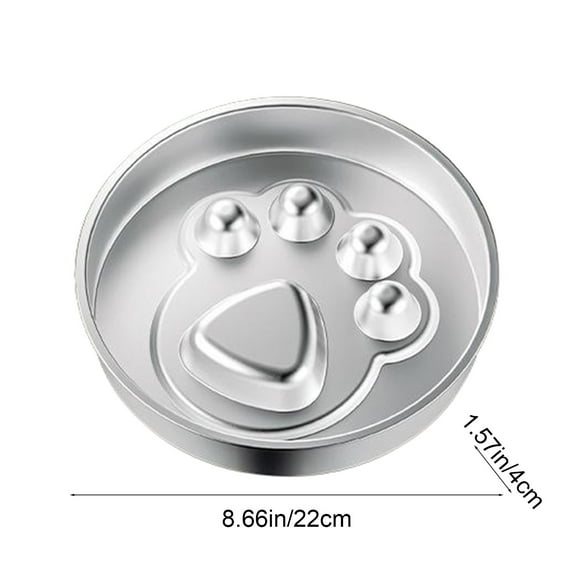 Stainless Steel Slow Feeding Bowl, Large, Thickened, 8.66 inch