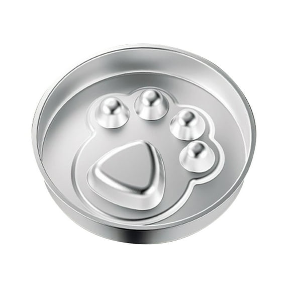 Stainless Steel Slow Food Bowl For Cats And Dogs, Thickened Large Capacity Pet Feeder With Anti-Tipping Stable Design, Rust-Resistant Easy To Clean Bowl Promotes Healthy Eating