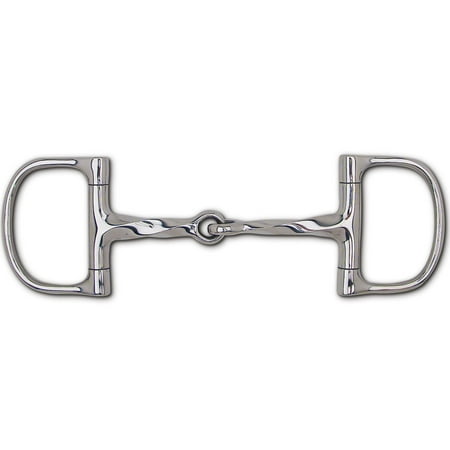 Stainless Steel Slow Twist Snaffle Dee - 3" Rings (5.5", Stainless Steel)