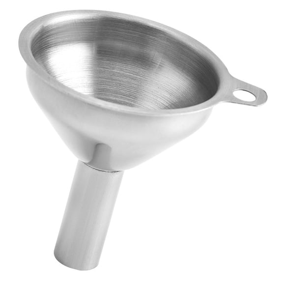 Stainless Steel Small Funnel Flask Vinegar Funnels Liquid Kitchen Jar Metal for Filling Bottles