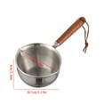 thumbnail image 1 of Stainless Steel Small Oil Pot | 3-Layer Steel Thickened Hot Oil Pan | Deepened Design Minimizes Splashing | Multi-Use Butter Warmer & Sauce Pan | 16.5cm Household Cooking Pot, 1 of 2