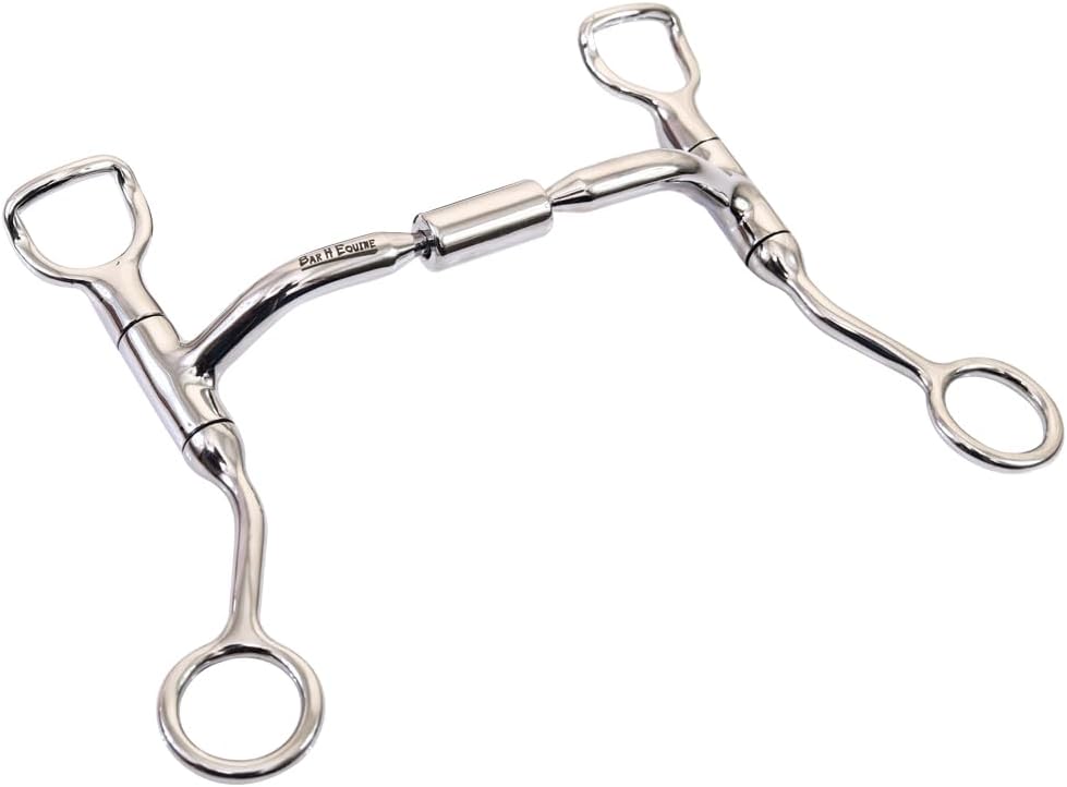 Stainless Steel Small Port Shank Bit W/Roller Bit Bits for Horses