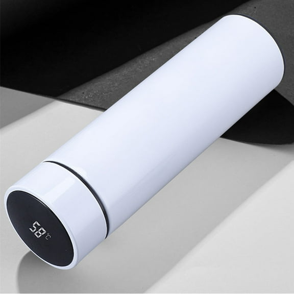 Stainless Steel Smart Tumbler 17oz, LED Temperature Display & 12-Hour Insulation for Hot/Cold Drinks