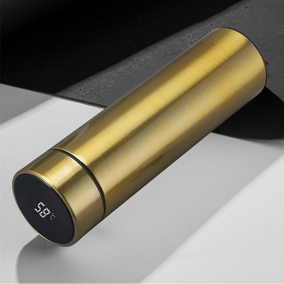 Stainless Steel Smart Tumbler 17oz, LED Temperature Display & 12-Hour Insulation for Hot/Cold Drinks