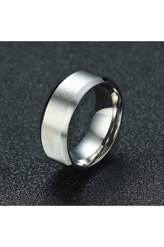 Unisex Stainless Steel Ring Korean Geometric Ring Simple Band Ring for Women and for Men Smooth Design Unisex Ring
