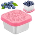 thumbnail image 1 of Stainless Steel Snack Containers,2oz Easy Open Leak Proof Reusable Snack Box Container with Lids,Small Lunch Containers for Meal Prep,School,Picnic and Travel, 1 of 9