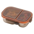 thumbnail image 1 of Stainless Steel Snack Containers with Lids, 2 Compartment Condiment Box, 800ML Divided Snack Food Storage, Reusable Food Storage Container, Lunch Box for Office Work Travel Picnic, 1 of 7