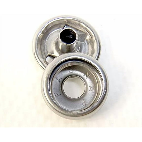 Stainless Steel Snap Fastener's, Genuine Fasnap Brand, 50 Piece, Cap & Socket Only, Marine Grade