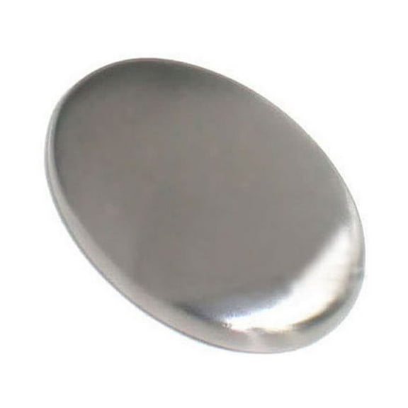 Stainless Steel Soap Bar Hand Wash Kitchen Gadget Absorbs Strong Odor from Garlic, Onion, Fishing, Smoke, Refrigerator Smell Detergent Deodorant Metal Soap, 1Pack, Easy to Use(Silver,4.5x2.5x1.25")