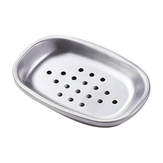 Stainless Steel Soap Box for Bathroom and Facial Care, Detachable Soap Dish with Bar Soap Holder Function, Metal Soap Container with Non-Slip Design for Secure Placement