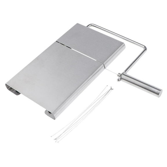 Stainless Steel Soap Cutter Cutting Tools Rectangle Loaf with Wire Slicer for Craft Soap Making,