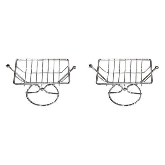 Stainless Steel Soap Dish with Drain Ring, Soap Holder, Soap Dish for Shower, Soap Holder Shower, Soap Tray, Soap Box, Modern Wire Soap Holder Tray for Bathroom Counter 2Pcs