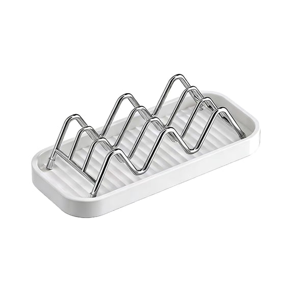 Stainless Steel Soap Dish - Draining Soap Holder With Drip Tray, Bathroom Countertop Organizer For Shampoo & Shower Gel, Rust-Proof Storage Rack