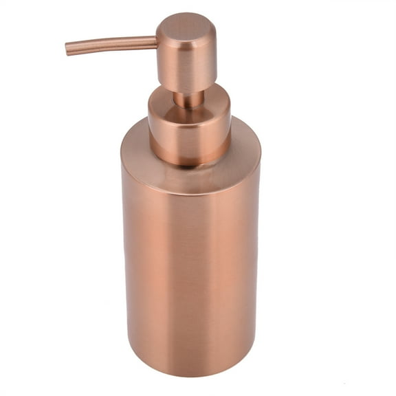 Stainless Steel Soap Dispenser Kitchen Bathroom Countertop Hand Pump Liquid Copper Soap Dispenser Lotion Bottle Rose Gold[550ml]