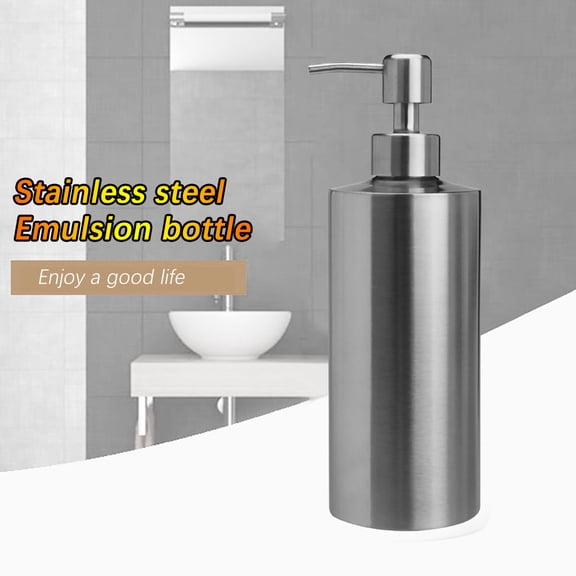 Stainless Steel Soap Dispenser for Kitchen Sink, Bathroom, Shampoo Pump and Container,Stainless Steel Soap Dispenser Kitchen Sink Bathroom Shampoo Pump Box Container,