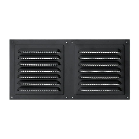 Stainless Steel Soffit Vent Cover Louvered Grille Wall Vent Flat Ducting Ventilation for Home Wall Ceiling