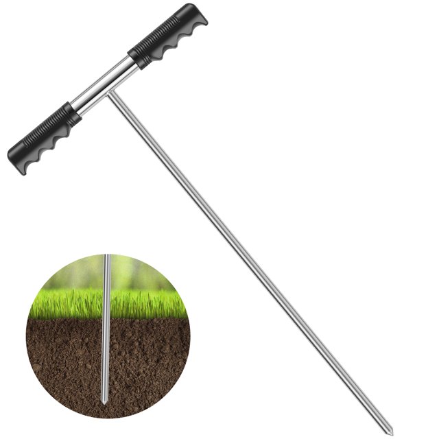 Stainless Steel Soil Probe Rod,3248 Inch Hight Adjustable Ground Rod
