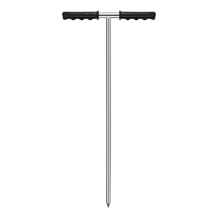 Stainless Steel Soil Probe Rod 48inch Plumbing Tool Long Ground Rod for Outdoors Agriculture Landscaping Underground Pipes Septic Tanks