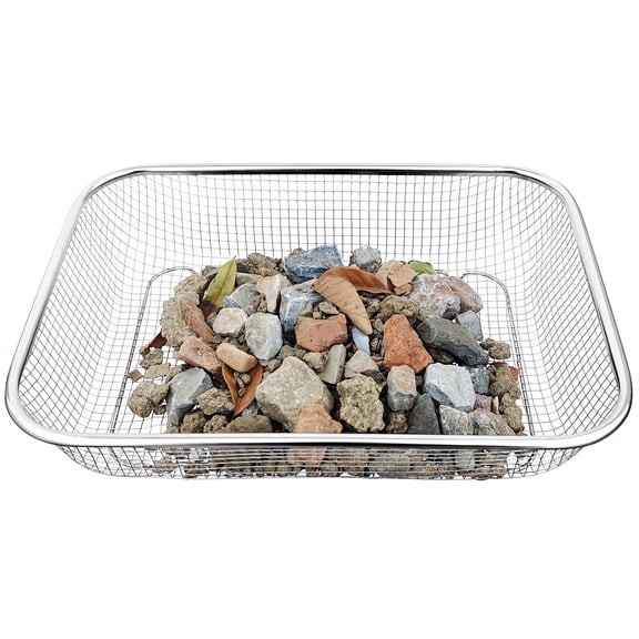 Stainless Steel Soil Sieve - Mesh Gardening Sieve for Rock Filtering, Composting and Sand, Durable and Anti-rust Hand Tools