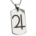 thumbnail image 1 of Stainless Steel Solar System Planetary Jupiter Engraved Dog Tag Pendant Necklace, 1 of 1