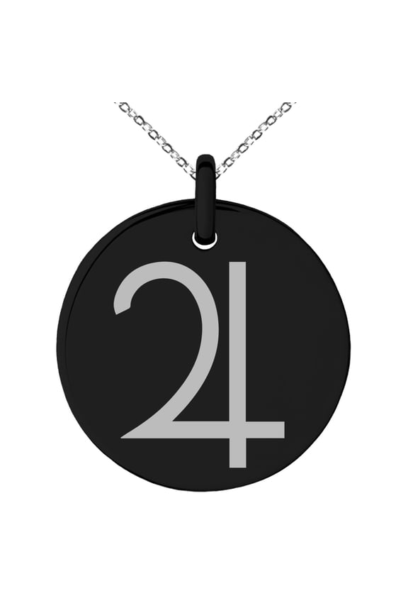 Stainless Steel Solar System Planetary Jupiter Engraved Small Medallion Circle Charm Pendant Necklace